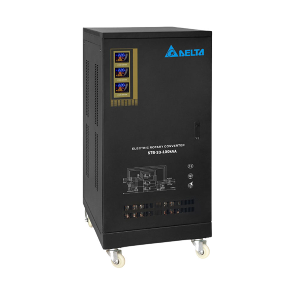 استابلایزر 100KVA سه فاز 120 آمپر سروو موتوری دلتا مدل STB-33