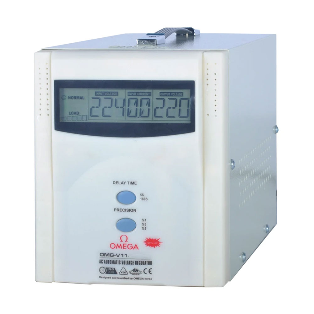 استابلایزر تک فاز 1500 وات سروو موتوری امگا مدل OMG-V11-1.5kva