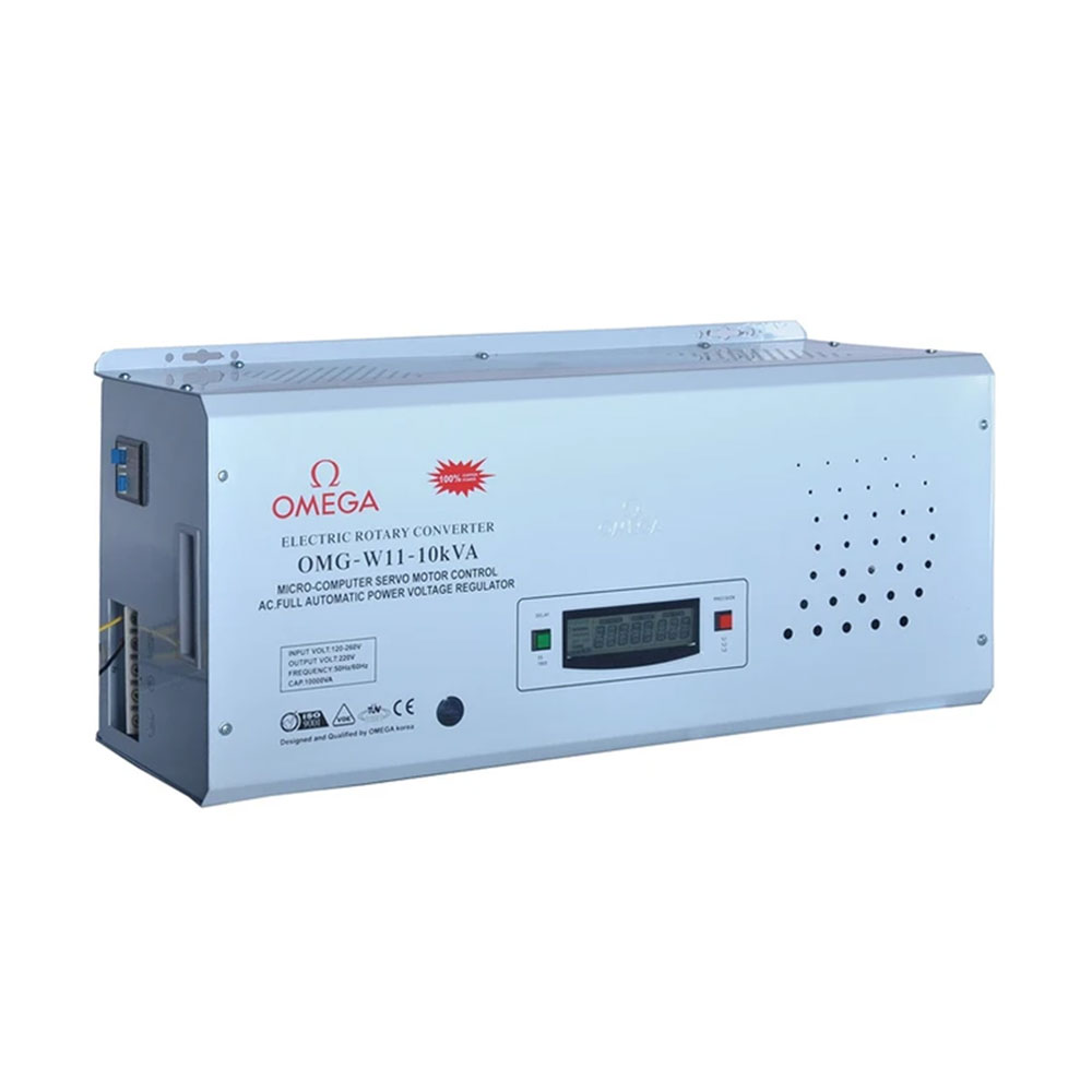 استابلایزر تک فاز 10KVA سروو موتوری امگا مدل OMG-W11-10kva