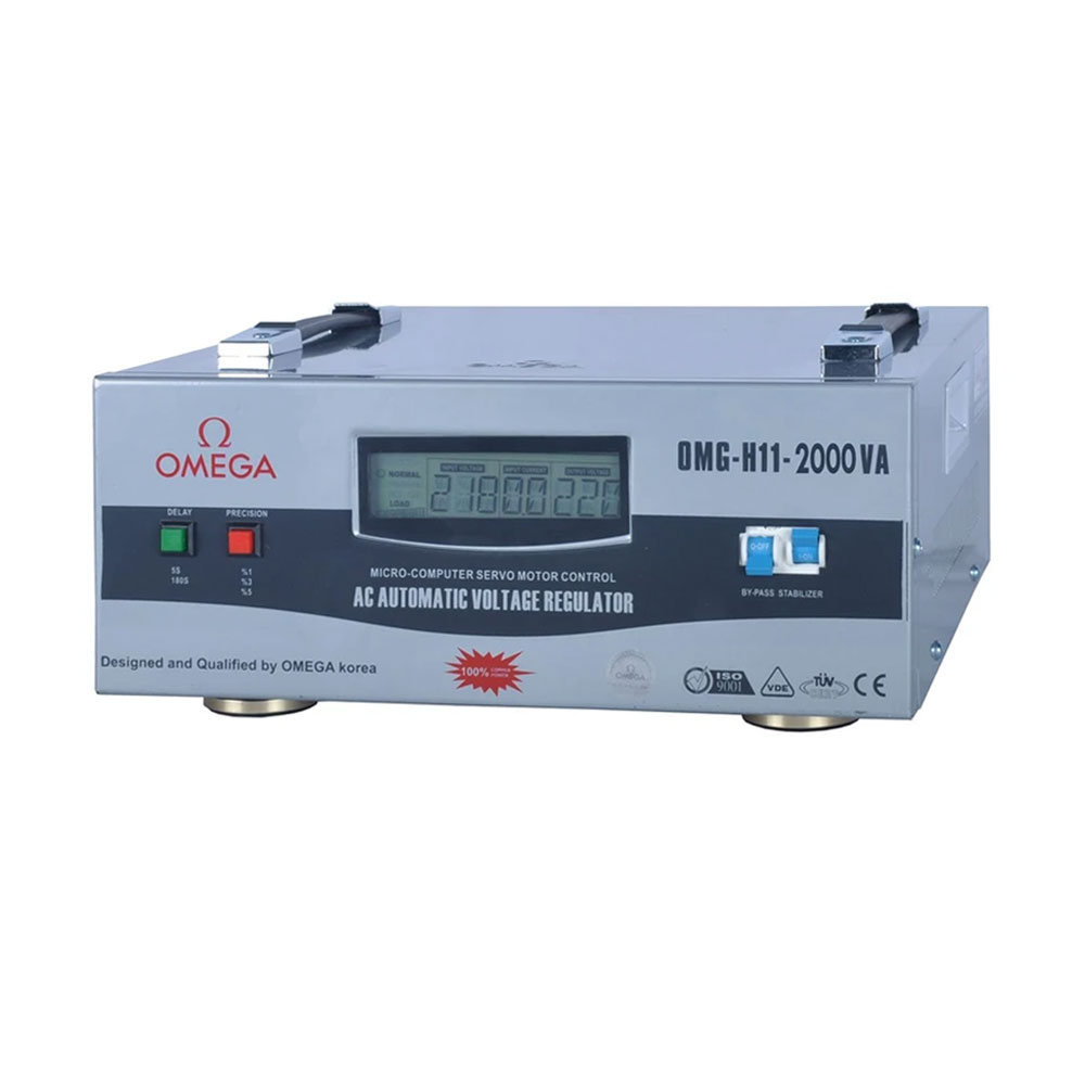 استابلایزر تک فاز 2KVA سروو موتوری امگا مدل OMG-H11-2kva