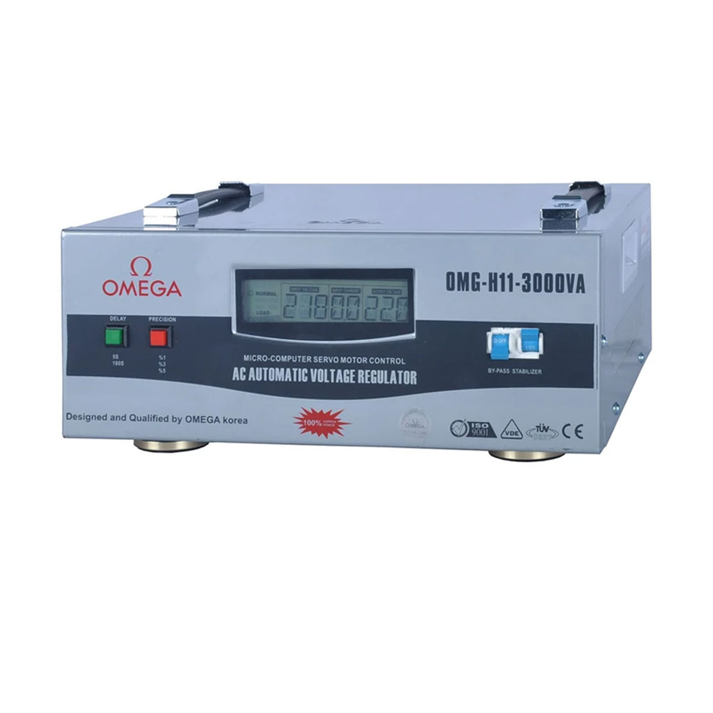 استابلایزر تک فاز 3KVA سروو موتوری امگا مدل OMG-H11-3kva