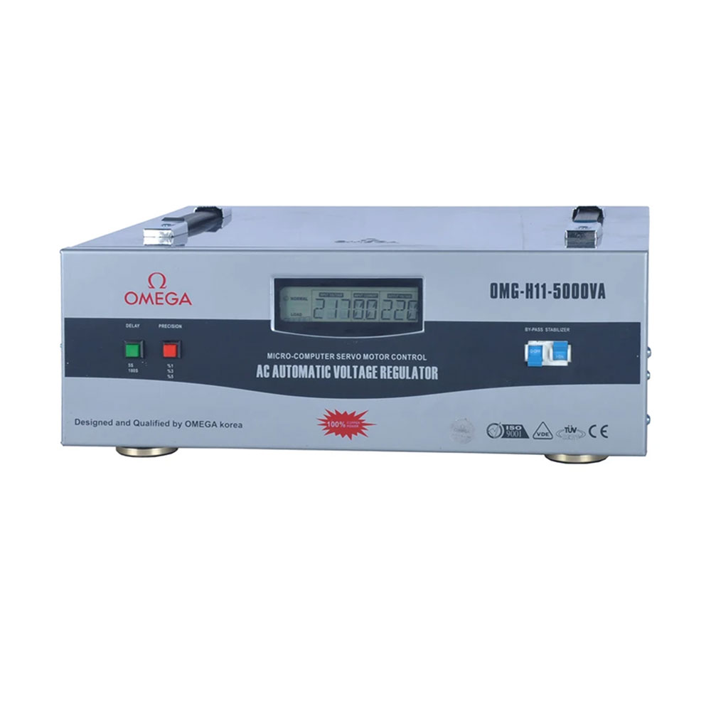 استابلایزر تک فاز 5KVA سروو موتوری امگا مدل OMG-H11-5kva