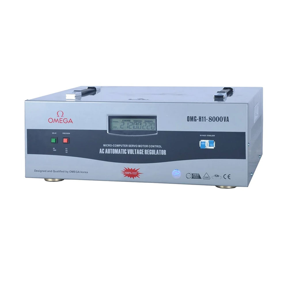 استابلایزر تک فاز 8KVA سروو موتوری امگا مدل OMG-G11-8kva