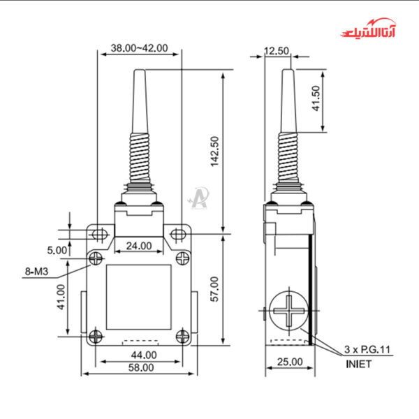 لیمیت سوئیچ آنتنی CNTD مدل CSA-071