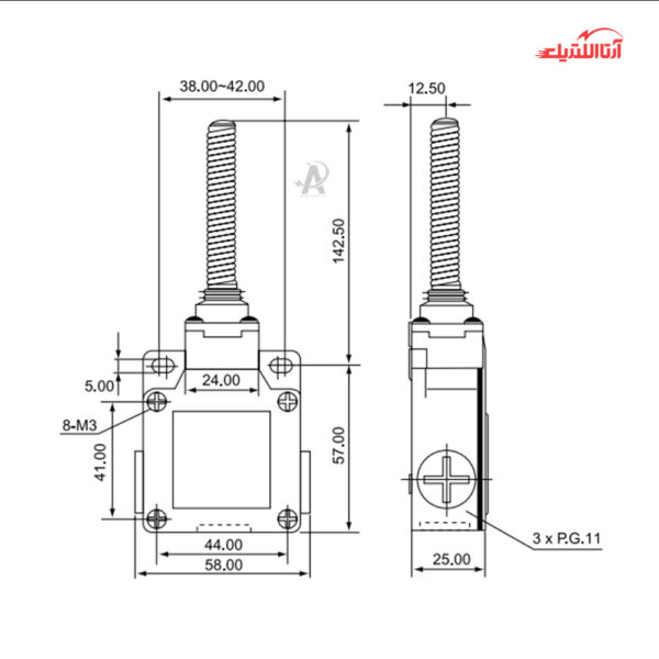 لیمیت سوئیچ آنتنی CNTD مدل CSA-081