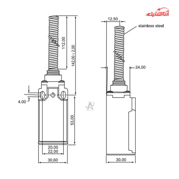 لیمیت سوئیچ آنتنی باکالیت CNTD مدل CLS-181