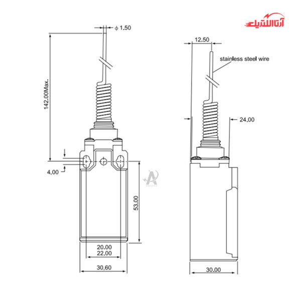 لیمیت سوئیچ آنتنی باکالیت CNTD مدل CLS-161