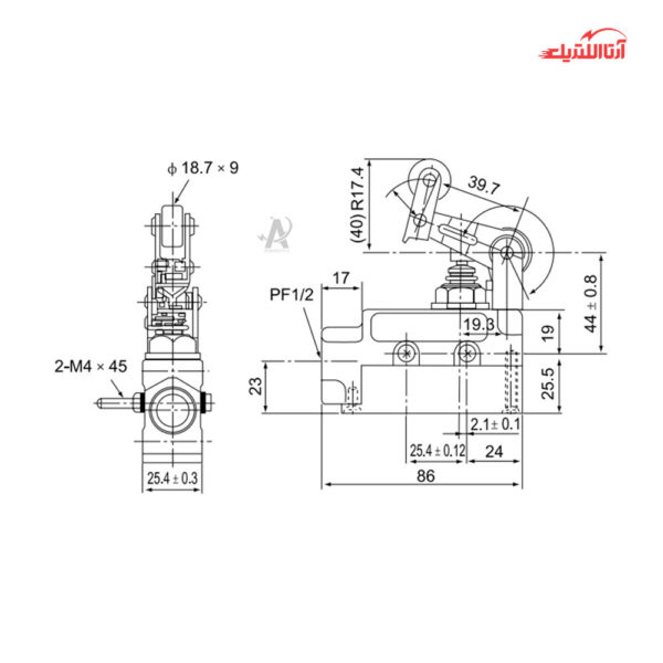 لیمیت سوئیچ CNTD مدل TZ-6143