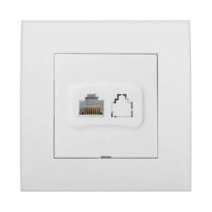 پریز شبکه تک پورت RJ45 خیام الکتریک مدل آرام