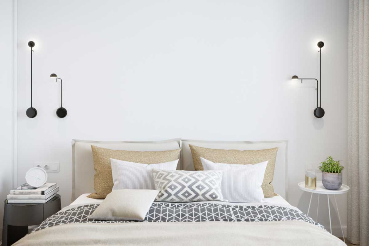 انواع چراغ دیواری اتاق خواب