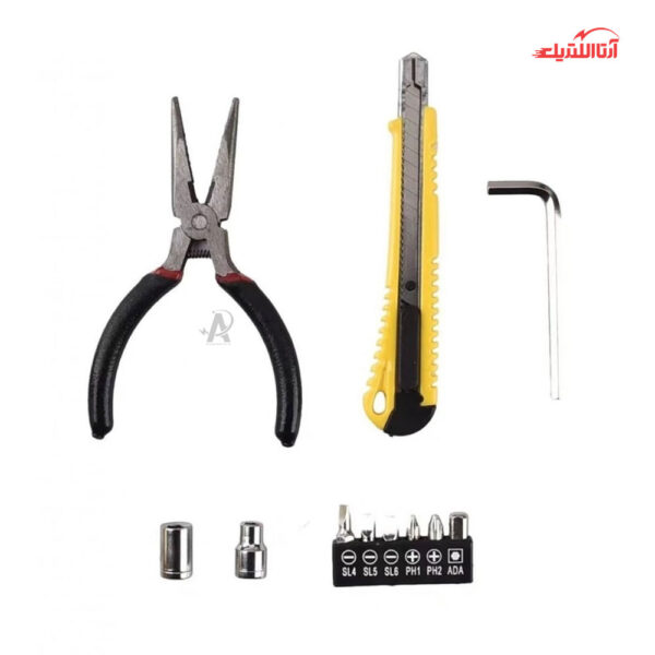 چراغ قوه خورشیدی و جعبه ابزار قابل حمل شهاب کد 7739-C