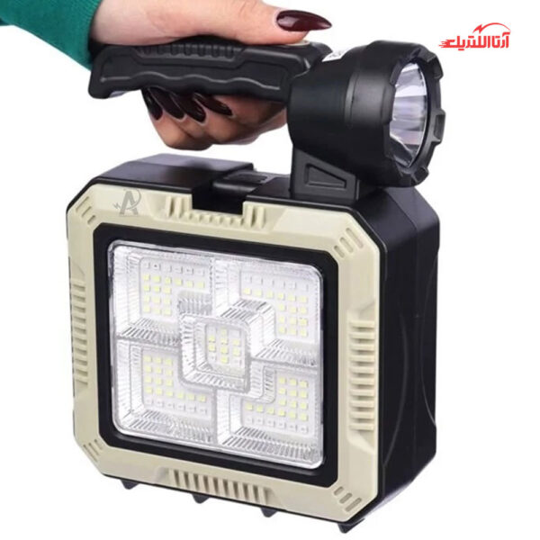 چراغ قوه خورشیدی و جعبه ابزار قابل حمل شهاب کد 7739-C