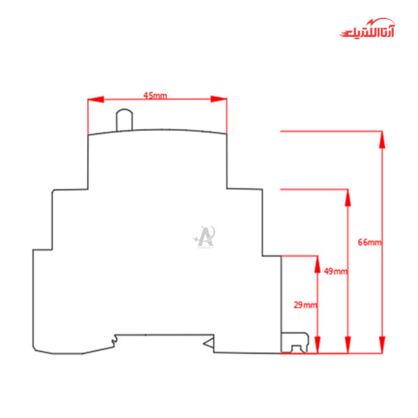 رله ضربه‌ای 2 پل 16 آمپر دستی و اتوماتیک JBH مدل 2NO کد RL21620A
