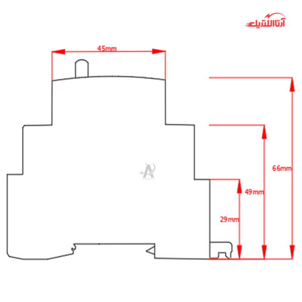رله ضربه‌ای 2 پل 16 آمپر دستی و اتوماتیک JBH مدل 1NO+1NC کد RL21611A