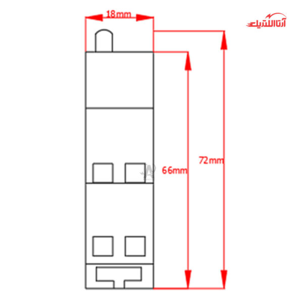 رله ضربه‌ای 2 پل 16 آمپر دستی و اتوماتیک JBH مدل 1NO+1NC کد RL21611A