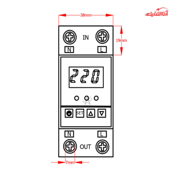 محافظ ولتاژ تکفاز 63 آمپر JBH مدل VP-S کد P22063A1