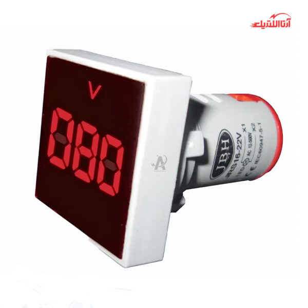 چراغ سیگنال ولت متر مربع JBH کد DI 22-V-S