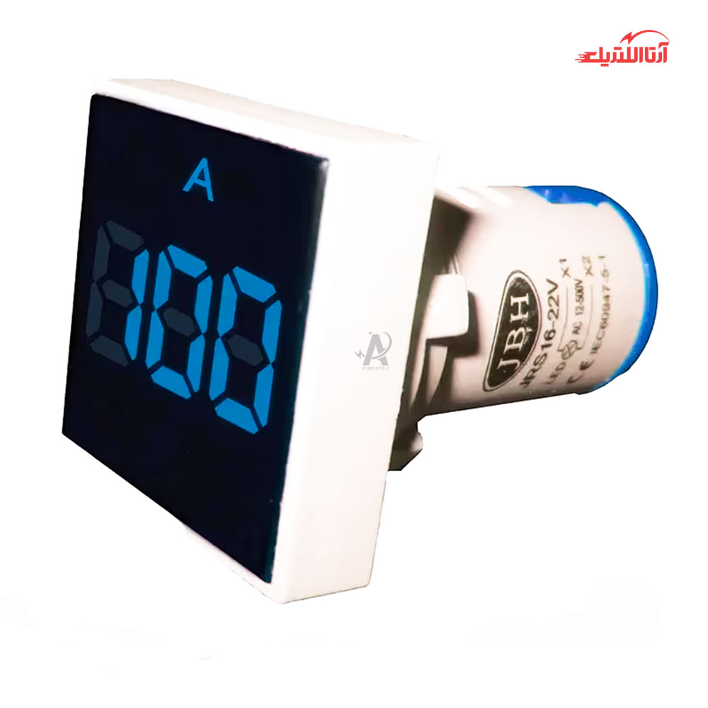 چراغ سیگنال آمپر متر مربع JBH کد DI 22-A-S