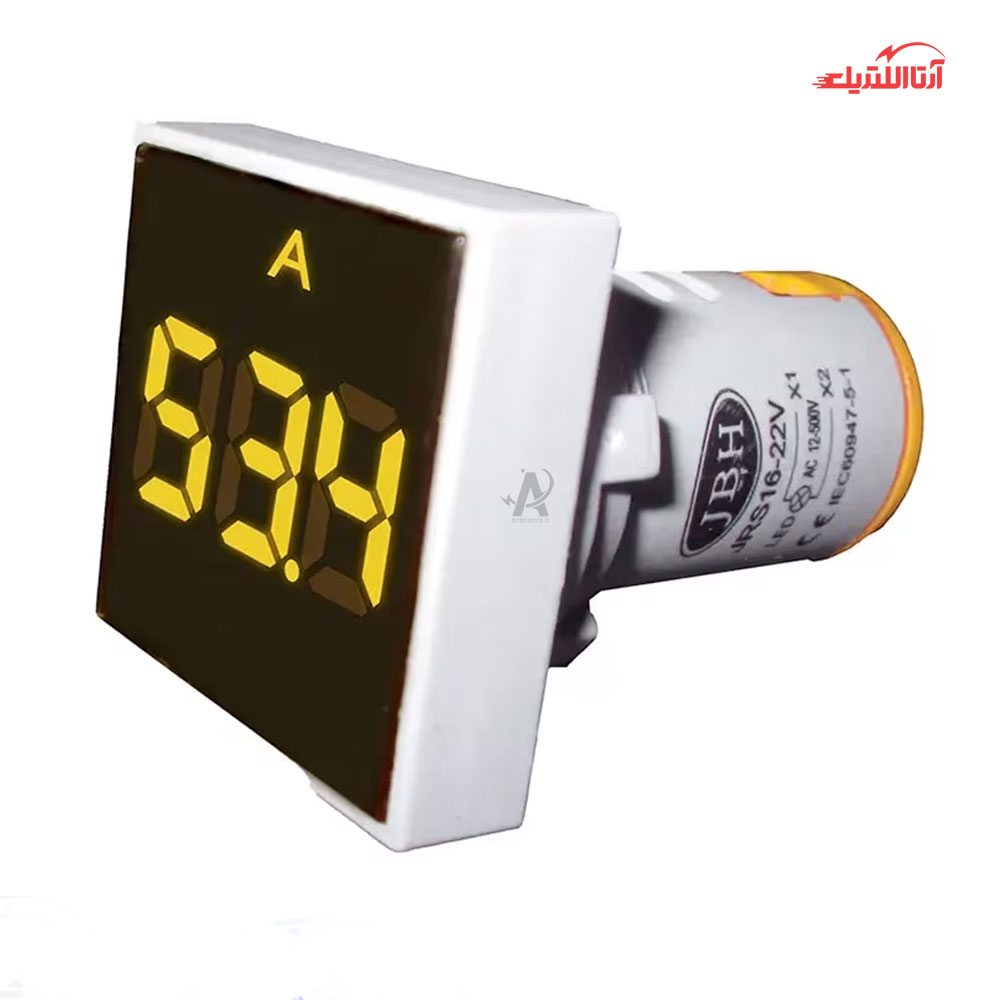 چراغ سیگنال آمپر متر مربع JBH کد DI 22-A-S