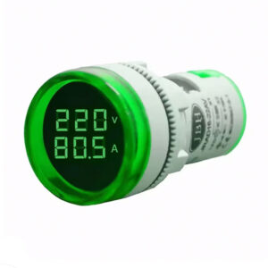 چراغ سیگنال ولت آمپر متر گرد JBH کد DI 22-VA-R