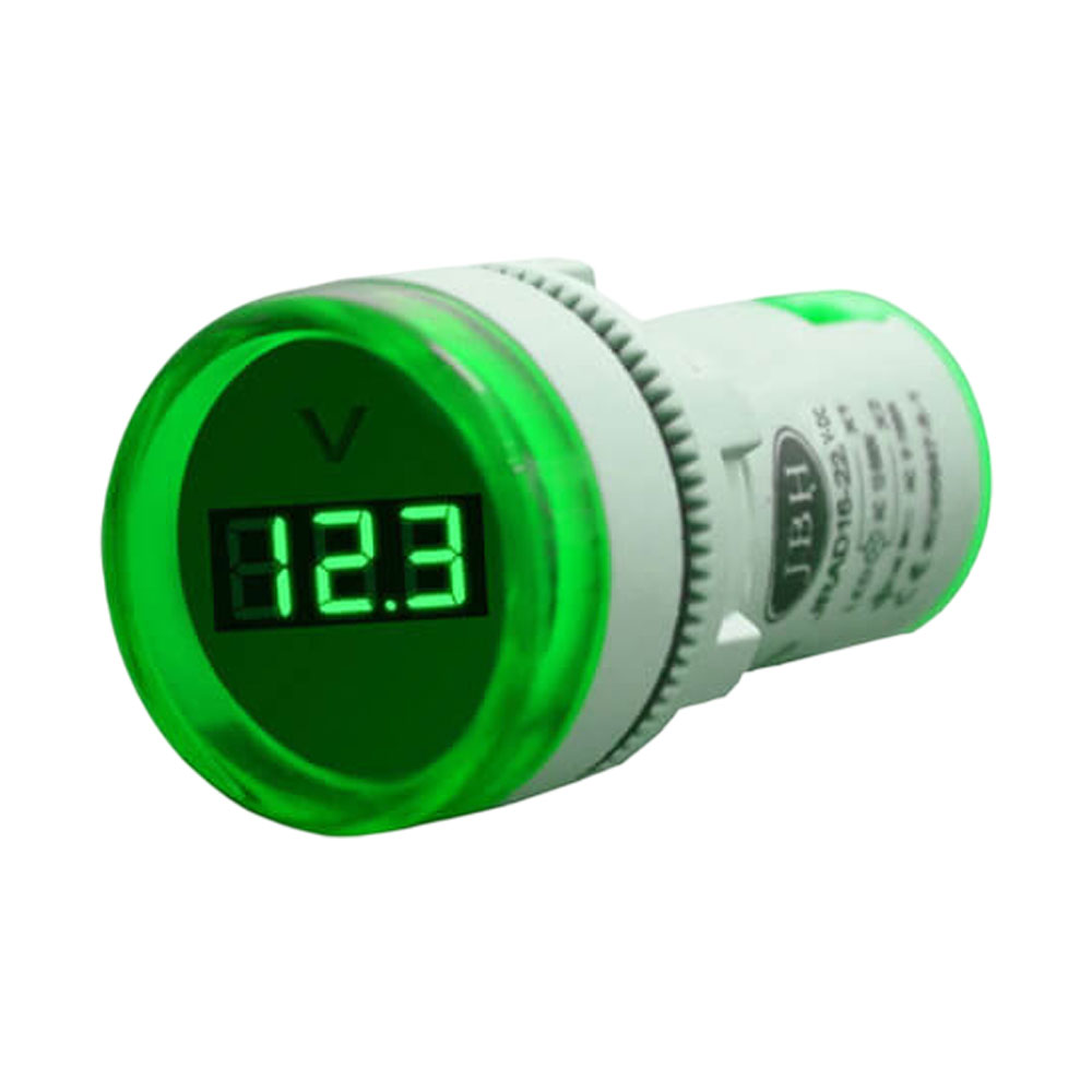 چراغ سیگنال ولت متر DC گرد JBH کد DI 22-VDC-R