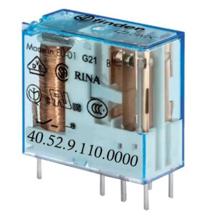 رله شیشه ای 8 پایه 2 کنتاکت 110 ولت DC فیندر کد 40.52.9.110.0000