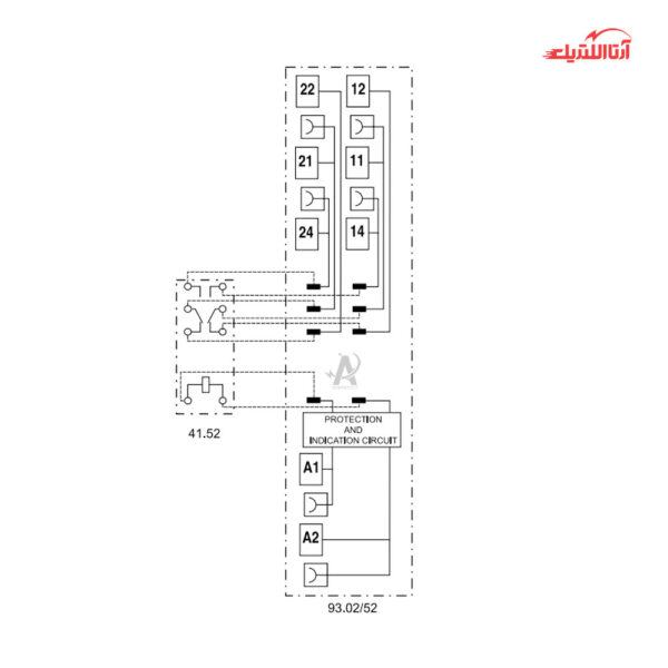 ماژول 2 کنتاکت 24 ولت DC فیندر کد 38.52.7.024.0050