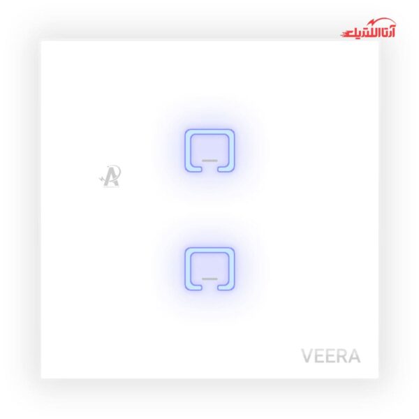 کلید دو پل لمسی ویرا الکتریک