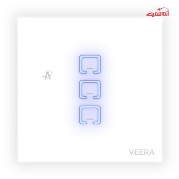 کلید سه پل لمسی ویرا الکتریک