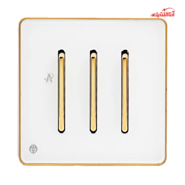 کلید سه پل آسیا الکتریک مدل یاقوت