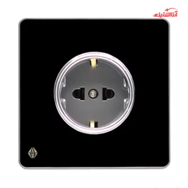 پریز برق محافظ دار آسیا الکتریک مدل یاقوت