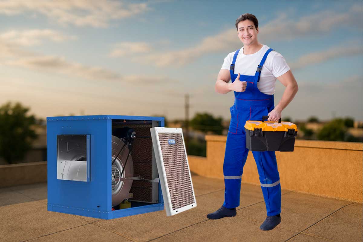 سرویس و بررسی دوره‌ای کولر آبی برای کاهش مصرف برق