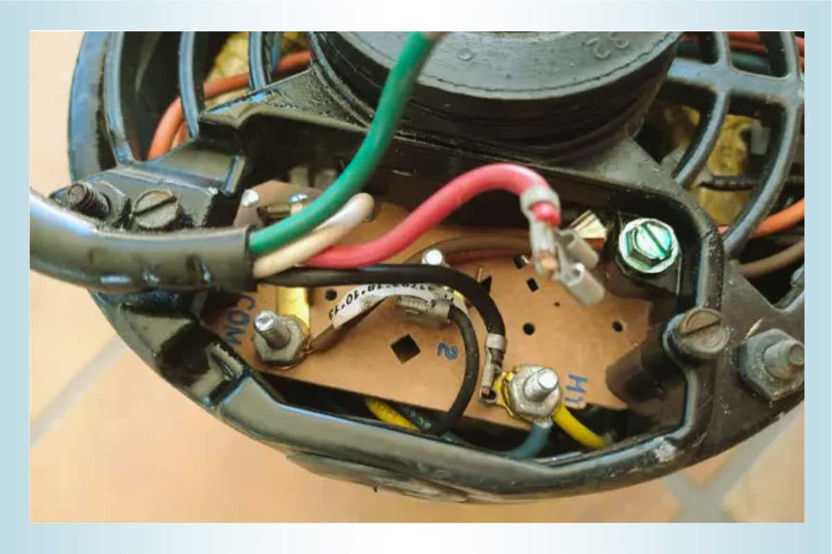 نحوه اتصال سیم پشت موتور کولر آبی