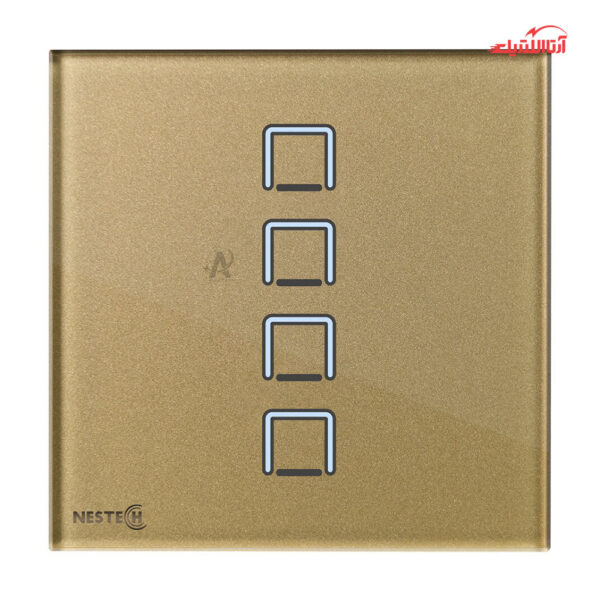 کلید لمسی چهار پل نستک سری INNOVA کد NE3LS01XG4