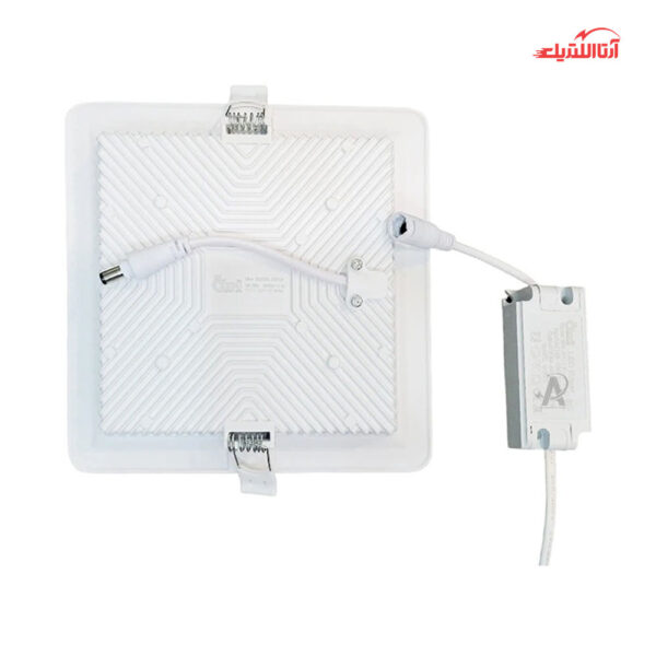 پنل سقفی توکار 18 وات مربع بدیع نور مدل روجا