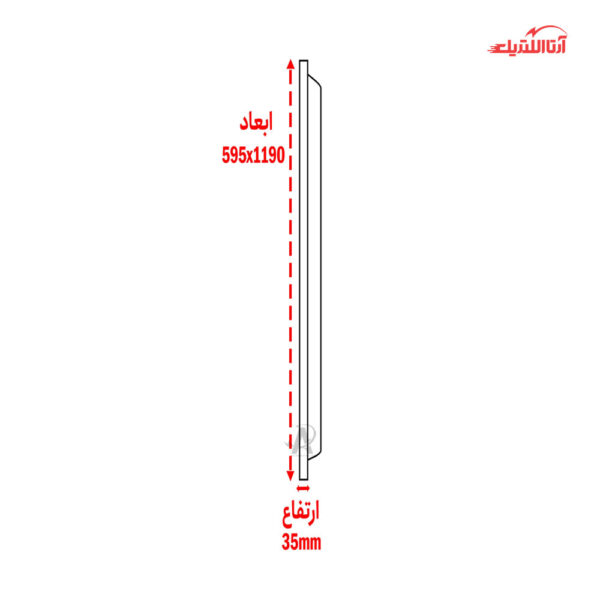 پنل سقفی توکار 200 وات بک لایت اداری 60 در 120 یکتا افروز