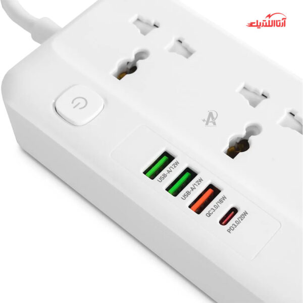 رابط 5 خانه و شارژ 2500 وات الدینیو مدل SC-5415