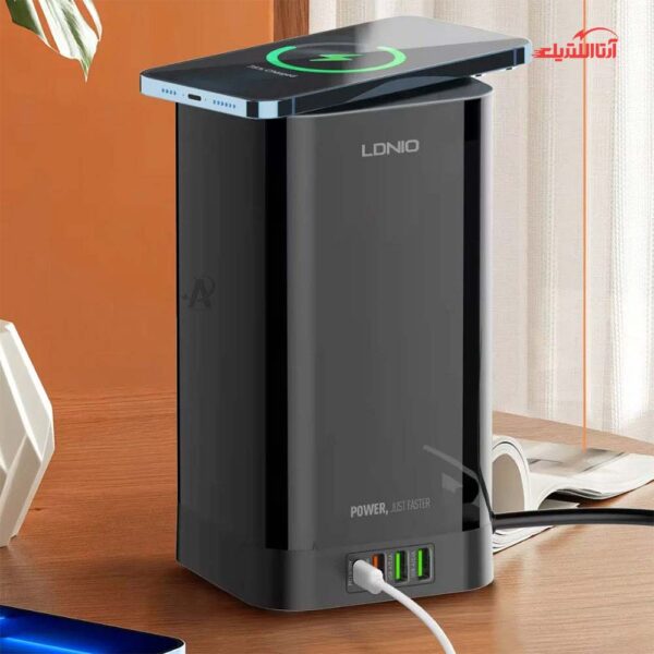 باکس رابط 3 خانه و شارژ وایرلس 2500 وات الدینیو مدل SEW-4485