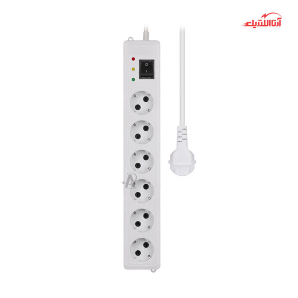 محافظ برق 6 خانه صوتی تصویری و کامپیوتر گرین مدل GLP106