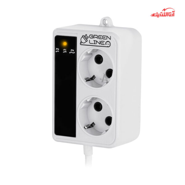 محافظ برق 2 خانه یخچال فریزر گرین مدل GLP162RW