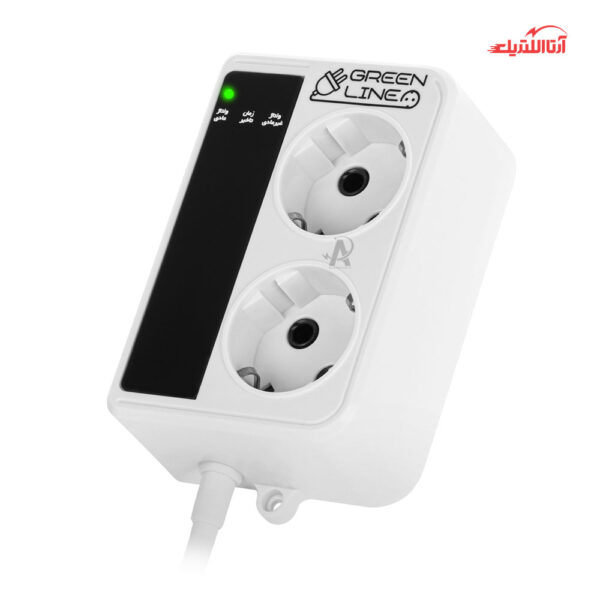 محافظ برق 2 خانه ماشین لباسشویی گرین مدل GLP162W