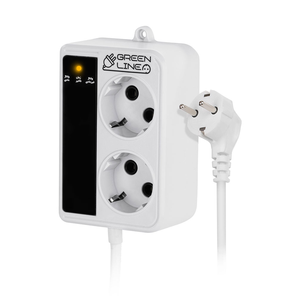 محافظ برق 2 خانه ماشین لباسشویی گرین مدل GLP162W
