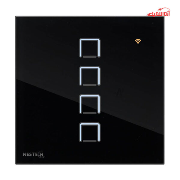 کلید لمسی هوشمند چهار پل Zigbee نستک سری INNOVA کد NE5LS01XG4