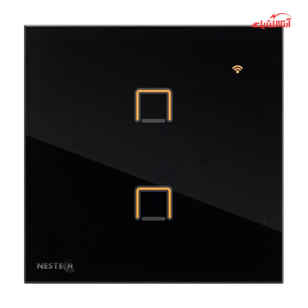 کلید لمسی هوشمند دو پل ترکیبی Zigbee نستک سری INNOVA کد NE5MS01XG1