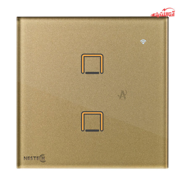 کلید لمسی هوشمند دو پل ترکیبی Zigbee نستک سری INNOVA کد NE5MS01XG1