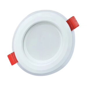 پنل سقفی گرد توكار 7 وات دور شیشه‌ای ZFR کد 2835