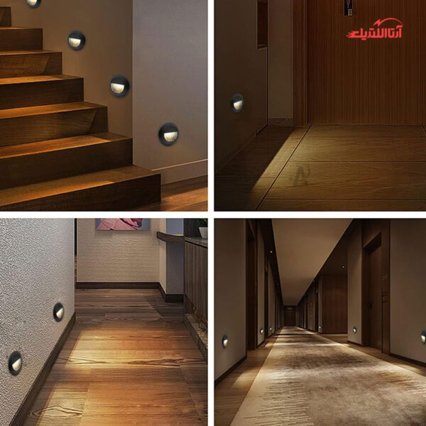 چراغ کنار پله توکار 4 وات گرد COB ستاره شمال مدل GH59