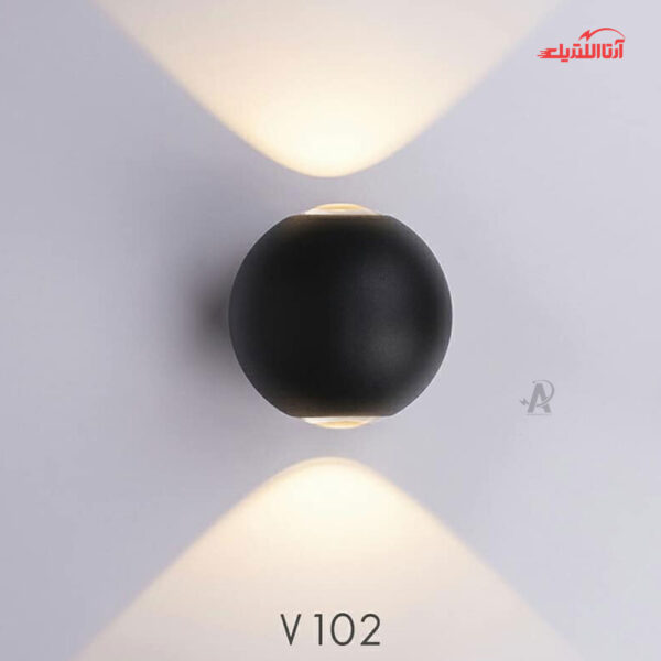 چراغ دیواری دو طرفه 6 وات گرد ستاره شمال مدل V103