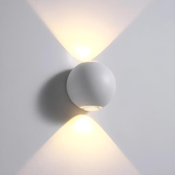 چراغ دیواری دو طرفه 6 وات گرد ستاره شمال مدل V103