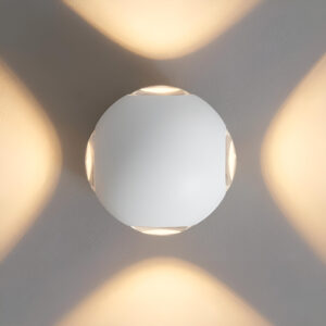 چراغ دیواری چهار طرفه 12 وات گرد ستاره شمال مدل V105